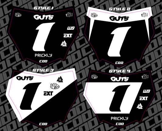Motocutz Number Plate Decal - txdesigns