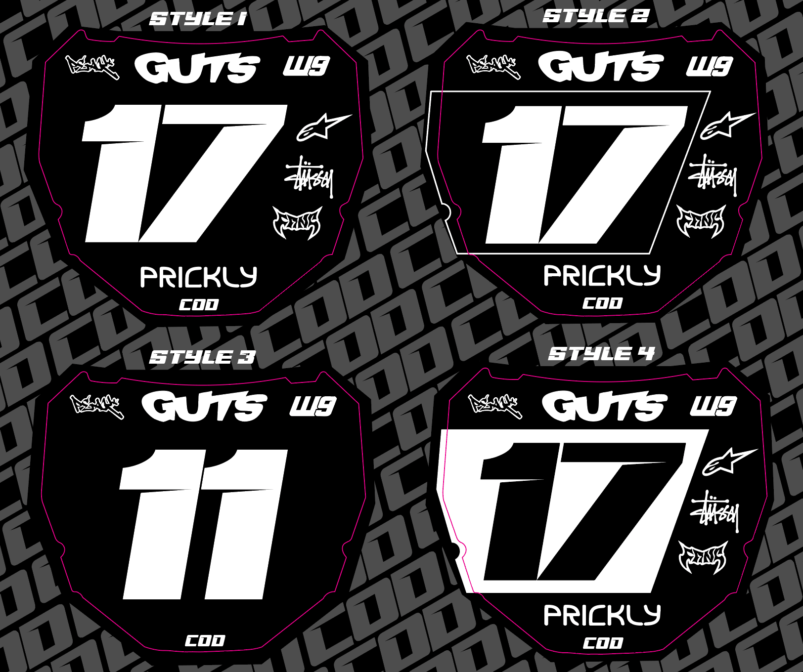 Odi Number Plate Decal - txdesigns